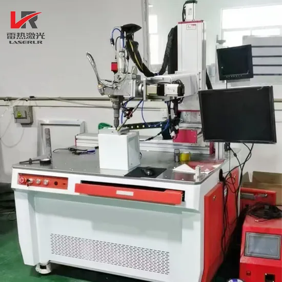 Machine automatique de soudure laser de la plate-forme 4 axes pour le laiton de cuivre en aluminium de fer d'acier inoxydable